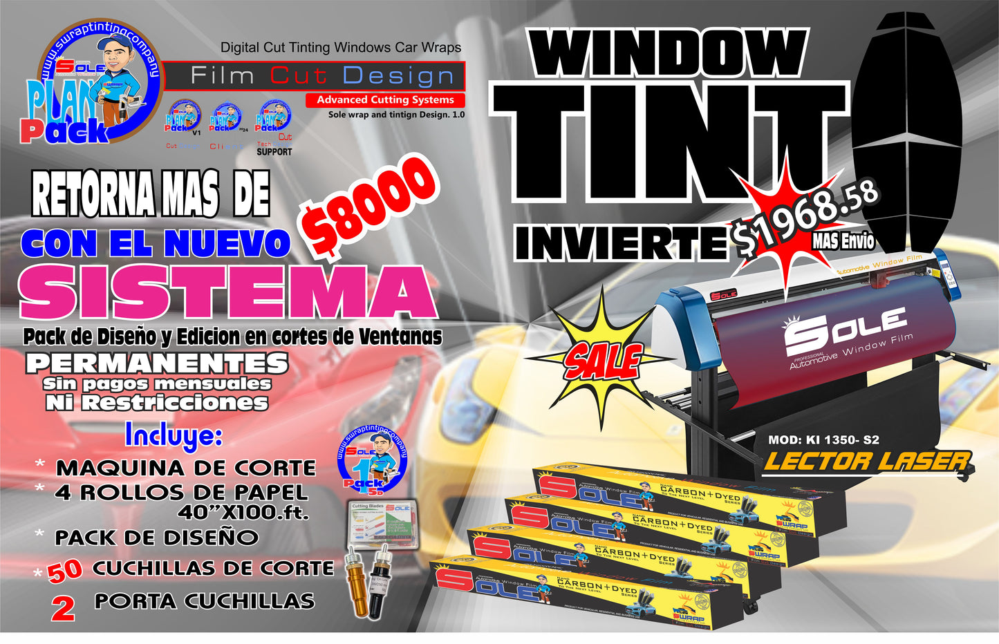 ENTREPRENEUR WRAP AND WINDOW TINT PACK