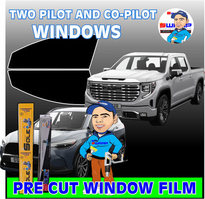 Pre-cut/Ncarbon Driver/Passenger Window