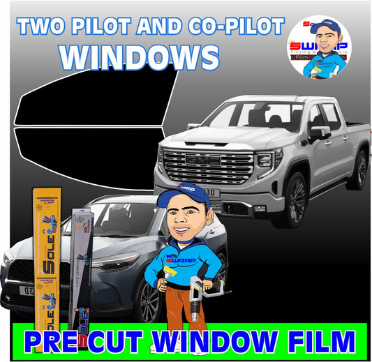 Pre-cut/Ncarbon Driver/Passenger Window
