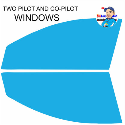 Pre-cut/Ncarbon Driver/Passenger Window