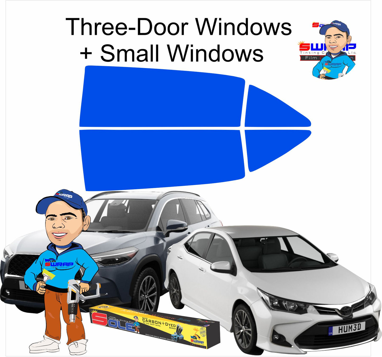 REAR SIDES ONLY WINDOW TINT