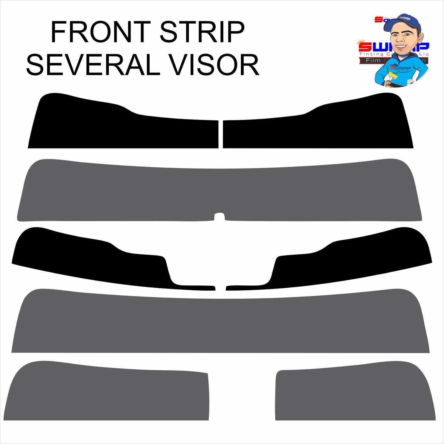 FRONT STRIP SEVERAL VISOR