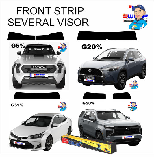 FRONT STRIP SEVERAL VISOR